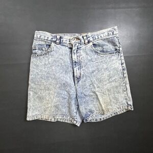 Vintage Street Wise Shorts Mens 32 Blue Acid Wash Denim 1990s Y2k Retro 5.5"